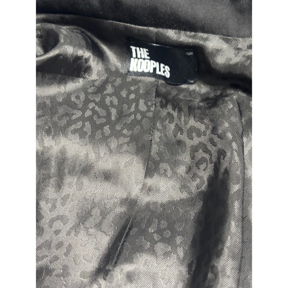 The Kooples NEW Plain Lento Spread Collar Jacket Black Size Large MSRP $515 - Picture 10 of 11